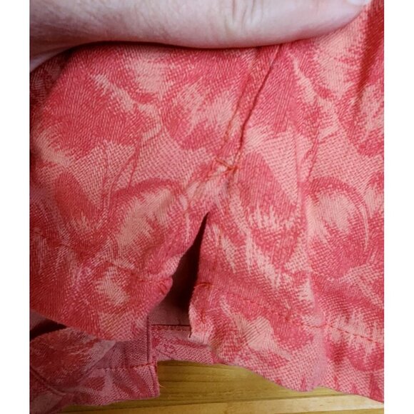 Ocean & Coast Shirt Mens Large Tropical Print Camp Wooden Button Travel - Picture 7 of 16